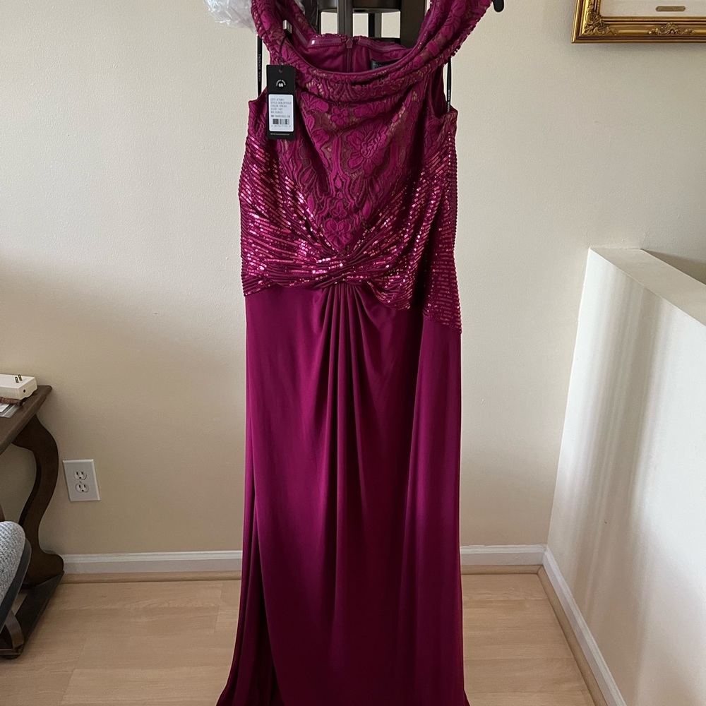 Elegant dress wine color